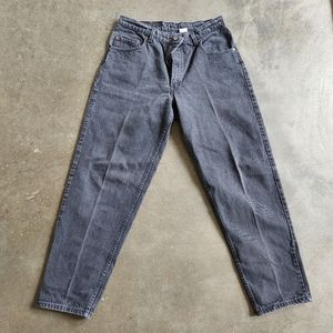 Vintage Levi's 560 black high waist loose taper leg jeans 36x32